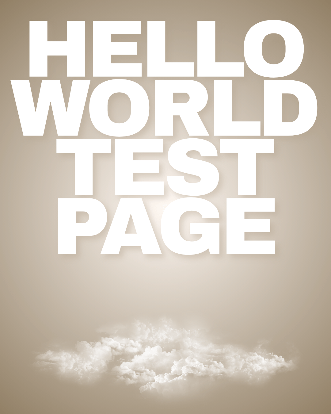 Hello world Test Page
