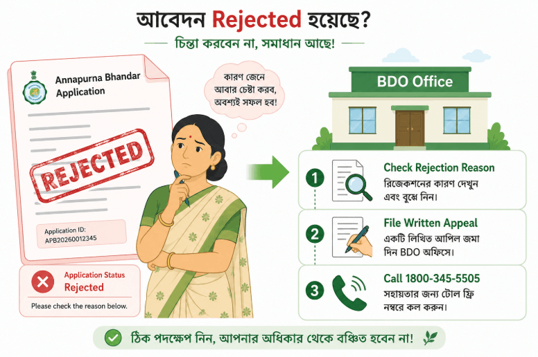 Annapurna Bhandar application rejected – how to appeal and what to do next