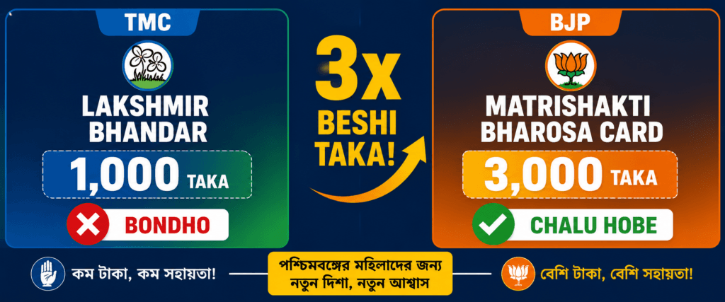 লক্ষ্মীর ভাণ্ডার বনাম মাতৃশক্তি ভরসা কার্ড