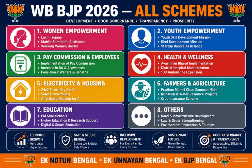 All Confirmed Schemes from the BJP Sankalp Patra